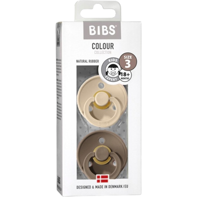 BIBS Colour Cumlíky z prírodného kaučuku Vanilla/Dark Oak veľkosť 3 2 ks BIBS Colour Cumlíky z prírodného kaučuku Vanilla/Dark Oak veľkosť 3 2 ks