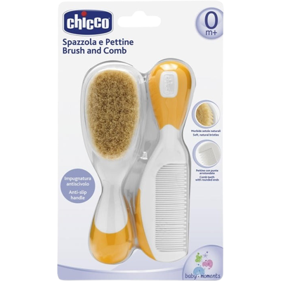 CHICCO Hrebeň a kefa oranžová CHICCO Hrebeň a kefa oranžová