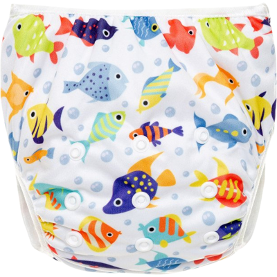 T-TOMI Plavky plienkové, blue fish T-TOMI Plavky plienkové, blue fish