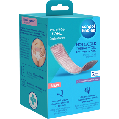 CANPOL BABIES Popôrodné gélové vložky Hot&Cold 2 ks CANPOL BABIES Popôrodné gélové vložky Hot&Cold 2 ks
