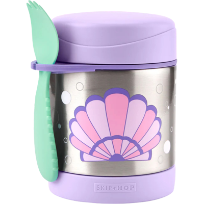 SKIP HOP Spark Style Termoska na jedlo so lyžičkou/vidličkou Mušľa, 3r+ 325 ml SKIP HOP Spark Style Termoska na jedlo so lyžičkou/vidličkou Mušľa, 3r+ 325 ml