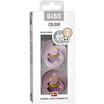 BIBS Colour Cumlíky z prírodného kaučuku - veľkosť 1, Dusky Lilac/Heather, BIBS Colour Cumlíky z prírodného kaučuku - veľkosť 1, Dusky Lilac/Heather,