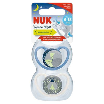 NUK Cumlík Space Night 6-18m 2 ks NUK Cumlík Space Night 6-18m 2 ks