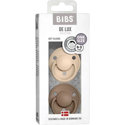 BIBS De Lux Cumlíky zo silikónu One Size, Vanilla/Dark Oak 0-36m 2 ks BIBS De Lux Cumlíky zo silikónu One Size, Vanilla/Dark Oak 0-36m 2 ks