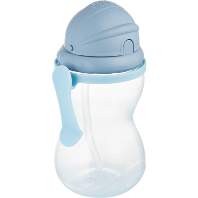 CANPOL BABIES Športová fľaša so slamkou, modrá 370 ml CANPOL BABIES Športová fľaša so slamkou, modrá 370 ml