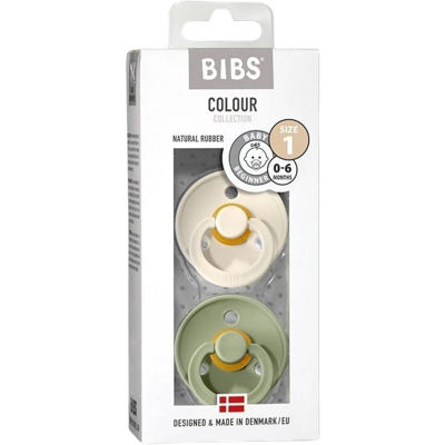 BIBS Colour symetrické cumlíky z prírodného kaučuku veľkosť1, Ivory / Sage 2 ks BIBS Colour symetrické cumlíky z prírodného kaučuku veľkosť1, Ivory / Sage 2 ks