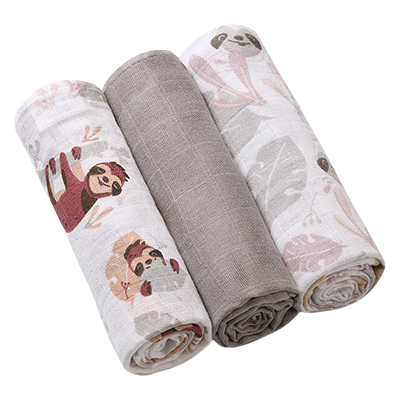 BABYONO Plienky mušelínové Super Soft - Grey, 70x70 cm 3 ks BABYONO Plienky mušelínové Super Soft - Grey, 70x70 cm 3 ks