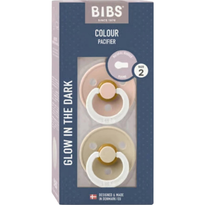 BIBS Colour Cumlíky z prírodného kaučuku, veľkosť 2, Vanilla nočný/Dark Oak nočný 2 ks BIBS Colour Cumlíky z prírodného kaučuku, veľkosť 2, Vanilla nočný/Dark Oak nočný 2 ks