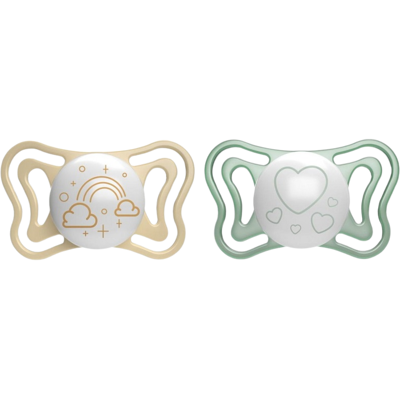 CHICCO Cumlík Physio Light silikónový nočný 2-6m 2 ks CHICCO Cumlík Physio Light silikónový nočný 2-6m 2 ks