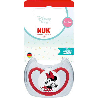 NUK Cumlík Perfect Match AIR DISNEY Mickey RED 6-18m BOX NUK Cumlík Perfect Match AIR DISNEY Mickey RED 6-18m BOX