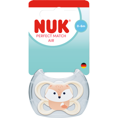 NUK Cumlík Perfect Match Air Fox 0-6m NUK Cumlík Perfect Match Air Fox 0-6m