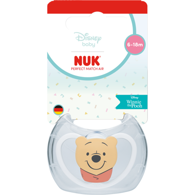 NUK Cumlík Perfect Match AIR DISNEY Medvedík Pú WHITE 6-18m BOX NUK Cumlík Perfect Match AIR DISNEY Medvedík Pú WHITE 6-18m BOX