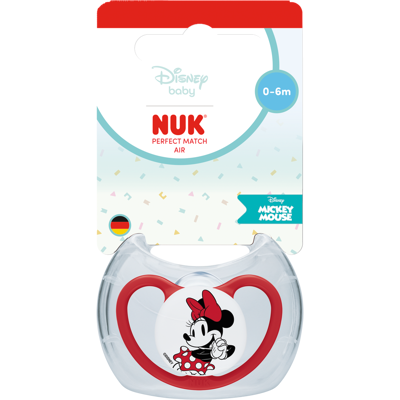 NUK Cumlík Perfect Match AIR DISNEY Mickey RED 0-6m BOX NUK Cumlík Perfect Match AIR DISNEY Mickey RED 0-6m BOX