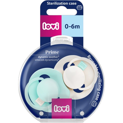 LOVI Cumlík silikónový dynamický PRIME Tutti Frutti 0-6m, Lagoon/Mint Cream 2 ks LOVI Cumlík silikónový dynamický PRIME Tutti Frutti 0-6m, Lagoon/Mint Cream 2 ks