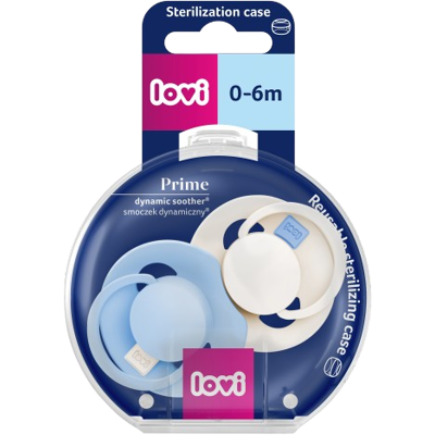 LOVI Cumlík silikónový dynamický PRIME Tutti Frutti 0-6m, Frost/Glacier 2 ks LOVI Cumlík silikónový dynamický PRIME Tutti Frutti 0-6m, Frost/Glacier 2 ks