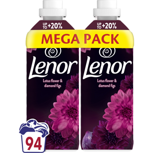 LENOR Aviváž, Lotus Water & Diamond Figs, 94 praní, 2 x 987 l LENOR Aviváž, Lotus Water & Diamond Figs, 94 praní, 2 x 987 l