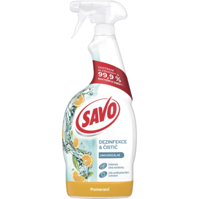 SAVO dezinfekčný a čistiaci sprej Pomaranč 700 ml SAVO dezinfekčný a čistiaci sprej Pomaranč 700 ml