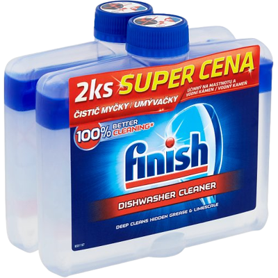 FINISH Čistič umývačky riadu 2 x 250 ml FINISH Čistič umývačky riadu 2 x 250 ml