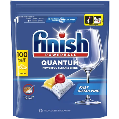 FINISH Quantum All in 1 kapsule Lemon 100 ks FINISH Quantum All in 1 kapsule Lemon 100 ks