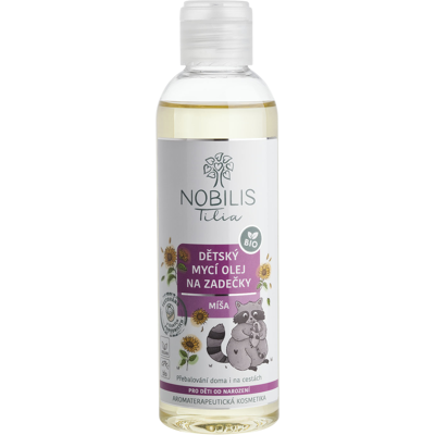 NOBILIS TILIA Detský čistiace olej na zadky Míša 200 ml NOBILIS TILIA Detský čistiace olej na zadky Míša 200 ml
