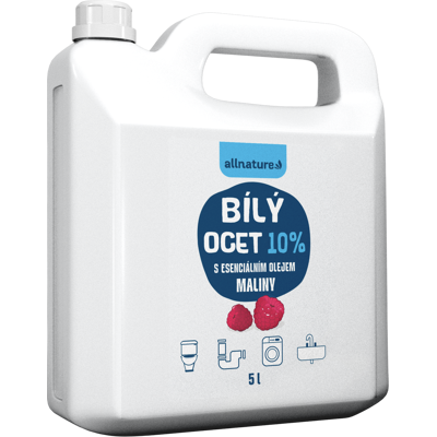 ALLNATURE Biely ocot 10% s vôňou malín 5 l ALLNATURE Biely ocot 10% s vôňou malín 5 l