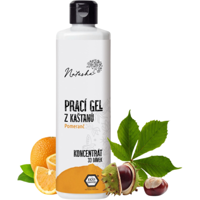 NATASHA Pracie gél z gaštanov -pomaranč koncentrát 500 ml NATASHA Pracie gél z gaštanov -pomaranč koncentrát 500 ml