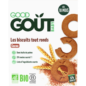 GOOD GOÛT BIO Kakaové kolieska 80 g GOOD GOÛT BIO Kakaové kolieska 80 g