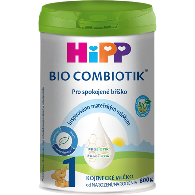 HIPP Počiatočná mliečna dojčenská výživa 1 BIO Combiotik® dóza 800 g HIPP Počiatočná mliečna dojčenská výživa 1 BIO Combiotik® dóza 800 g