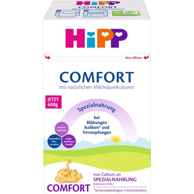 HIPP Mlieko Comfort Špeciálna dojčenská výživa 600 g HIPP Mlieko Comfort Špeciálna dojčenská výživa 600 g