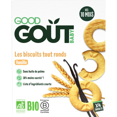 GOOD GOÛT BIO Vanilkové kolieska 80 g GOOD GOÛT BIO Vanilkové kolieska 80 g