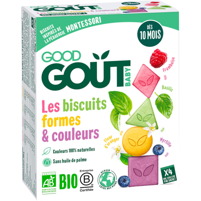 GOOD GOÛT BIO Sušienky farby & tvary 80 g GOOD GOÛT BIO Sušienky farby & tvary 80 g