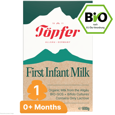 TÖPFER BIO 1 počiatočná mliečna dojčenská výživa 600 g TÖPFER BIO 1 počiatočná mliečna dojčenská výživa 600 g