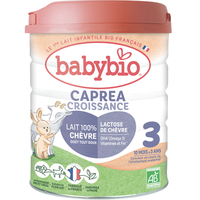 BABYBIO Caprea 3 batoľacie kozie dojčenské bio mlieko 800 g BABYBIO Caprea 3 batoľacie kozie dojčenské bio mlieko 800 g