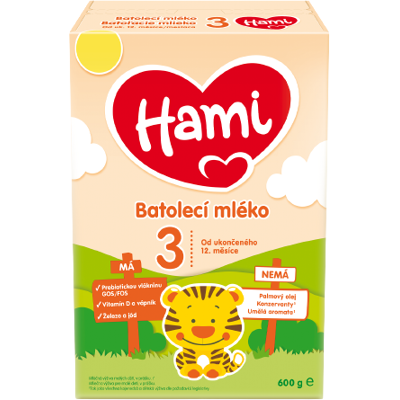 HAMI 3 Batoľacie mlieko od uk. 12. mesiaca 600 g HAMI 3 Batoľacie mlieko od uk. 12. mesiaca 600 g