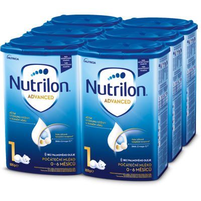 NUTRILON 1 počiatočná mliečna dojčenská výživa v prášku 6 x 800 g NUTRILON 1 počiatočná mliečna dojčenská výživa v prášku 6 x 800 g