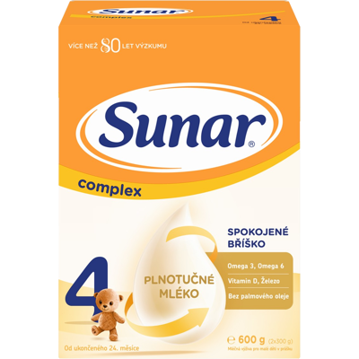 SUNAR Complex 4 mliečna výživa pre malé deti 600 g SUNAR Complex 4 mliečna výživa pre malé deti 600 g