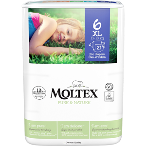 MOLTEX Pure & Nature plienky XL 13-18 kg 21 ks MOLTEX Pure & Nature plienky XL 13-18 kg 21 ks