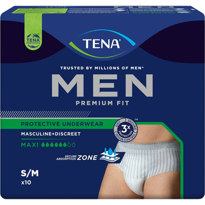 TENA Men pants PU Maxi S/M OTC 10 ks TENA Men pants PU Maxi S/M OTC 10 ks