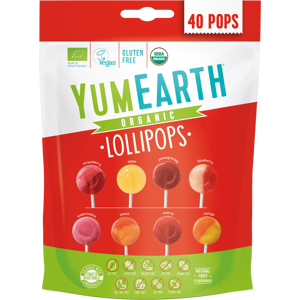 YUMEARTH BIO Ovocné lízanky mix 8 príchutí 40 ks YUMEARTH BIO Ovocné lízanky mix 8 príchutí 40 ks