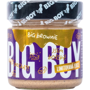 BIG BOY Big Brownie lieskový krém s kešu a bielou čokoládou 220 g BIG BOY Big Brownie lieskový krém s kešu a bielou čokoládou 220 g