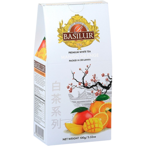 BASILUR Biela čaj Manga Orange papier 100 g BASILUR Biela čaj Manga Orange papier 100 g