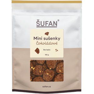 ŠUFAN Mini sušienky čokoládové ovsené, bezlepkové 180 g ŠUFAN Mini sušienky čokoládové ovsené, bezlepkové 180 g