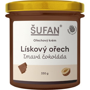ŠUFAN Lieskový orech s tmavou čokoládou 330 g ŠUFAN Lieskový orech s tmavou čokoládou 330 g