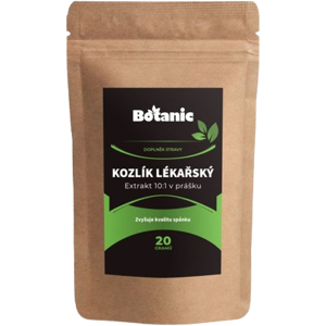 BOTANIC Kozlík lekársky - extrakt 10:1, 20 g BOTANIC Kozlík lekársky - extrakt 10:1, 20 g