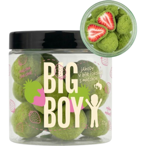 BIG BOY® Jahody v matcha a bielej čokoláde 120 g BIG BOY® Jahody v matcha a bielej čokoláde 120 g