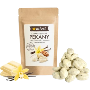 MIXIT Pekanové orechy v bielej čokoláde s madagaskarskou vanilkou 100 g MIXIT Pekanové orechy v bielej čokoláde s madagaskarskou vanilkou 100 g