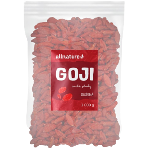 ALLNATURE Goji kustovnica čínska sušená 1000 g ALLNATURE Goji kustovnica čínska sušená 1000 g