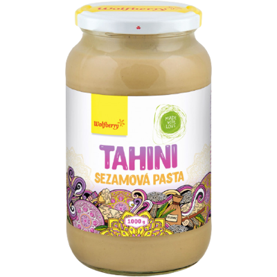 WOLFBERRY Tahina sezamová pasta 1000 g WOLFBERRY Tahina sezamová pasta 1000 g