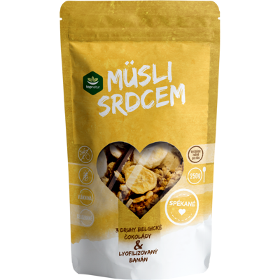 TOPNATUR Müsli Čoko trio&banán 250 g TOPNATUR Müsli Čoko trio&banán 250 g
