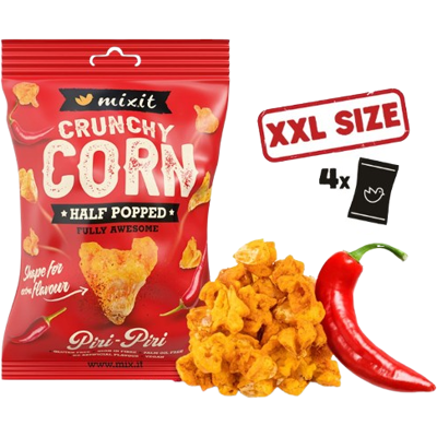 MIXIT Crunchy corn - Peri Peri & Kajenské korenie 175 g MIXIT Crunchy corn - Peri Peri & Kajenské korenie 175 g